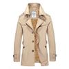 Business Casual Long Section Winter Jacket Men Trench Coat Windbreaker Men's Overcoat Warmth Jacket