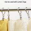 50Pcs Curtain Clip with Hanging Hook Heavy Duty Metal Strong Load Bearing Multi-functional Shower Curtain Clamp Hanger Bathroom Accessories