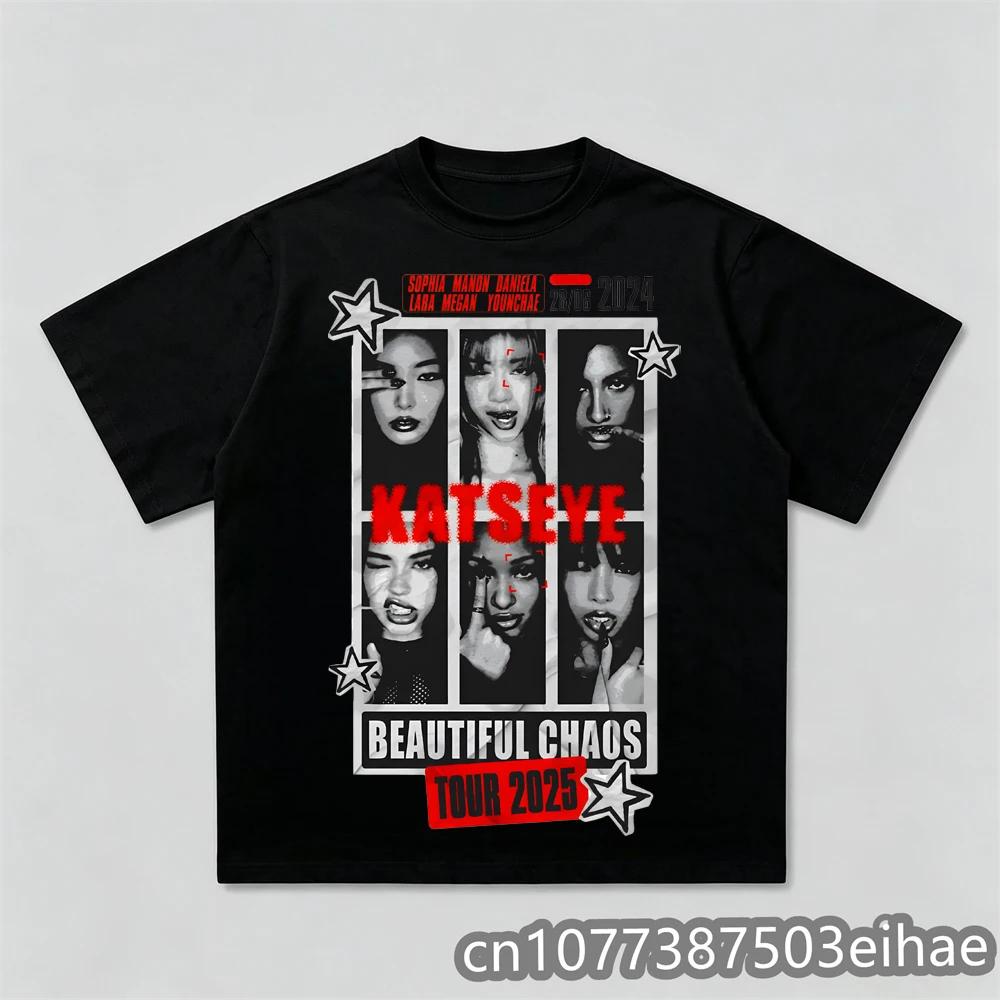 Katseye Girl Pastel Anime Aesthetic Grunge Graphic TShirt Y2k Gothic Korean Comfortable Breathable Unisexs Fashion Top
