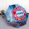 1 PC Automatic Folding Umbrella - FC Bayern Munchen Custom Name Pattern, Portable & Foldable Design with 8 Ribs, Christmas Birthday Gifts