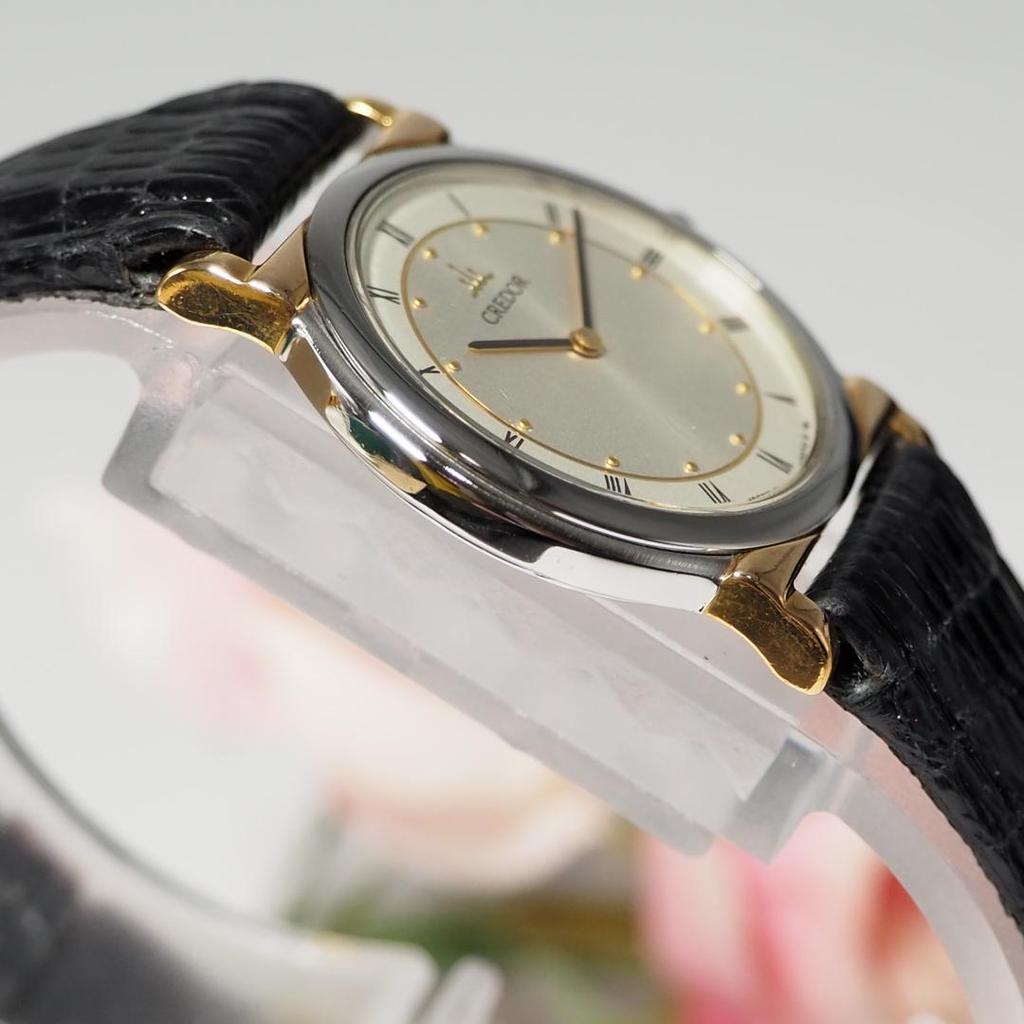 [USED] Credor Seiko K18 watch 824