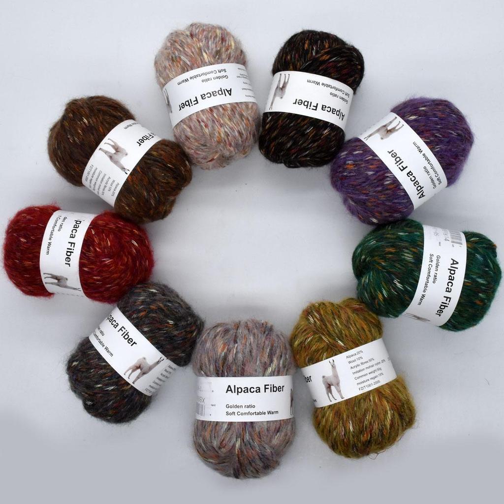 6pacs Acrylic Yarn for Crochet and Knitting 300g/10.58oz Soft Wool Balls for Amigurumi DIY Jewelry Blankets Scarves Craft Supplies for Beginners