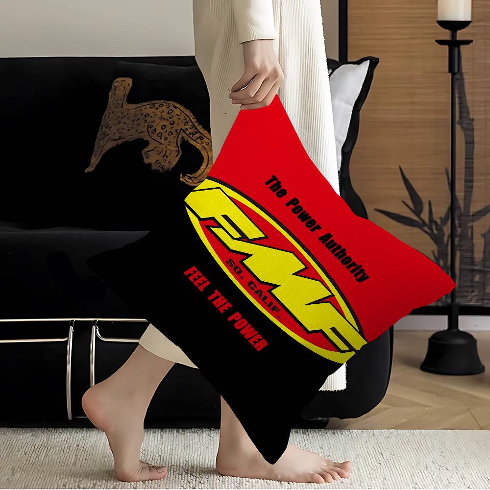 Fmf Racing Logo Personalized Pillow Cover Kids Bedroom Wild Party Decor Pillowcase Kid Birthday Shower Gift