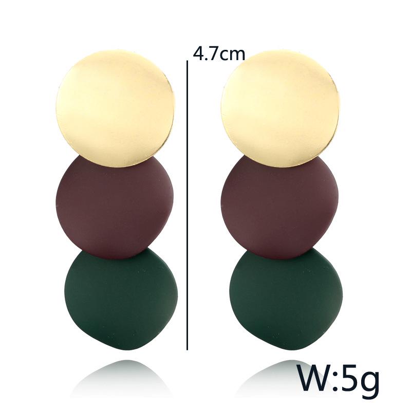 Damen Einfach Schick Geometrische Form Runde Ohrringe Ohrhänger