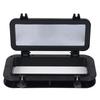 Rectangular 40x20 ABS Plastic Boat Porthole Window Tempered Glass Watertight Hatch Yacht RV Marine Vessel Black White Accessory
