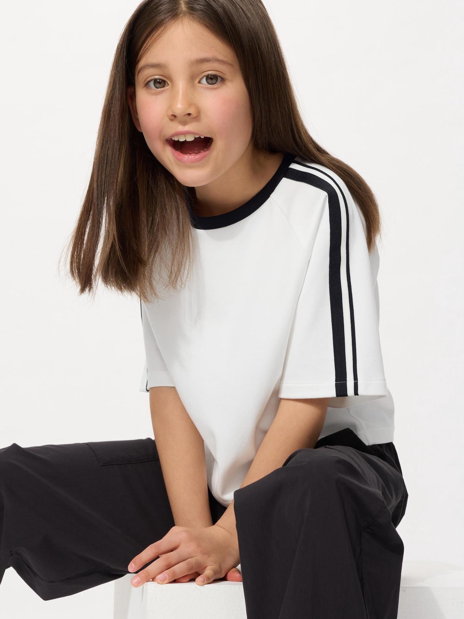 

Укороченная футболка Uniqlo Japan Girls Air RhyThm CoTTon 01 OFF WHITE/100