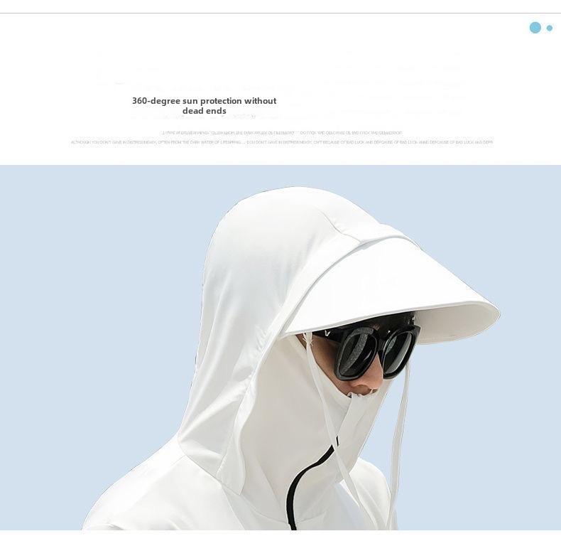 Men's UV Protection Quick-Dry Fishing Apparel with Breathable Mesh Face Cover