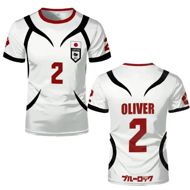 Anime Aiku Shirt Cosplay Costumes #2 Japan U20 Aiku Football Jersey Oliver Aiku Soccer Training T-Shirt 3D Printing XXS