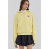 Goxo Modern Fit Zip Up Hoodie Yellow FallIng In Golf