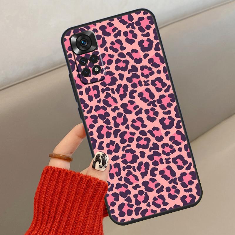 Leopard Print Case For Xiaomi Redmi Note 12 11 10 8 9 Pro 11S 10S 9S 8T Cover For Redmi 10 10C 9A 9C 9T