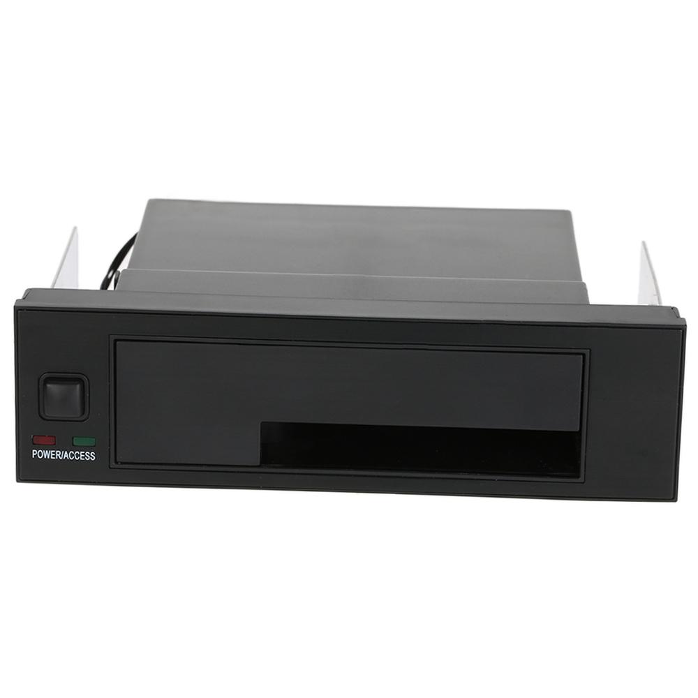 Internal Single Bay Mobile Rack Enclosure with LED Indicator Light Support Hot Swap for 2.5 3.5inches SATA HDD SSD Fit