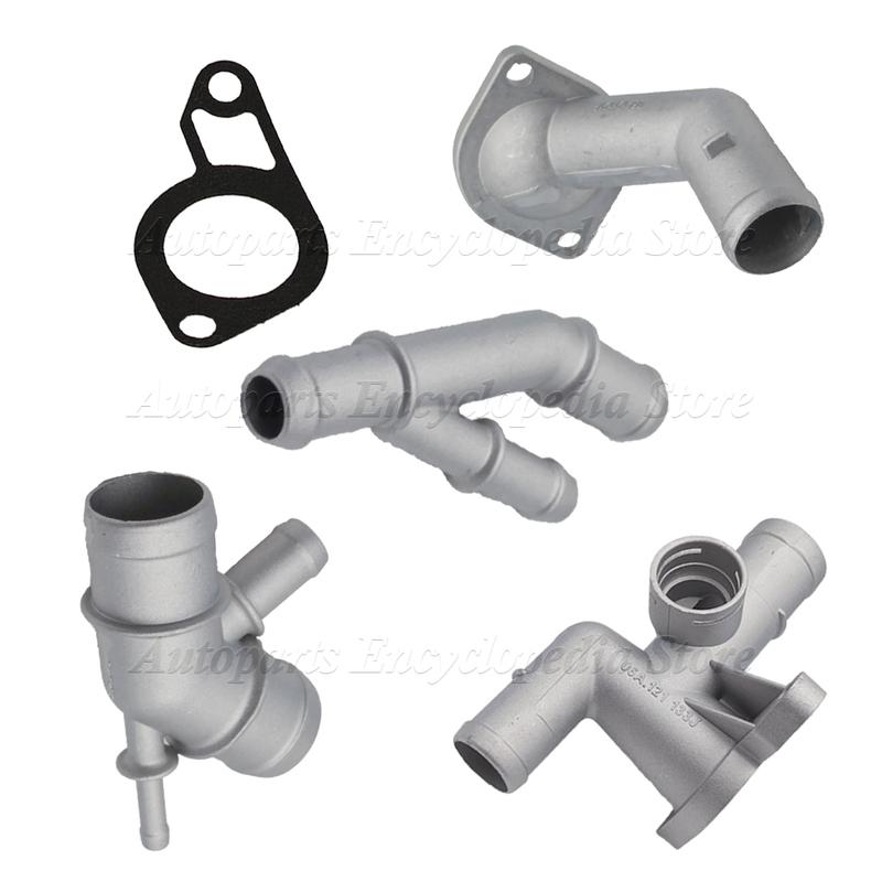 Car Aluminum Coolant Flange Upgrade Kit Engine Coolant Replacement A Set 06A121132A For MK4 1.8T TT Auto Accessories