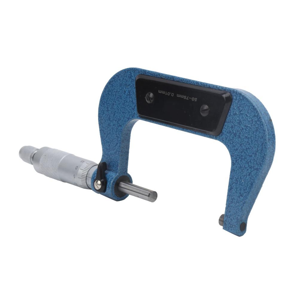 50-75mm Range Outside Micrometer 0.01mm Graduation Machinist Tool Micrometer Measuring Diameter