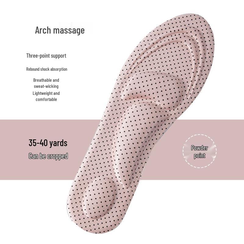 5D Non-Slip Breathable Sports Insoles for Men and Women, Shock-Absorbing, Massage Comfort, Arch Support, Ultra-Soft Sole for Military Training.