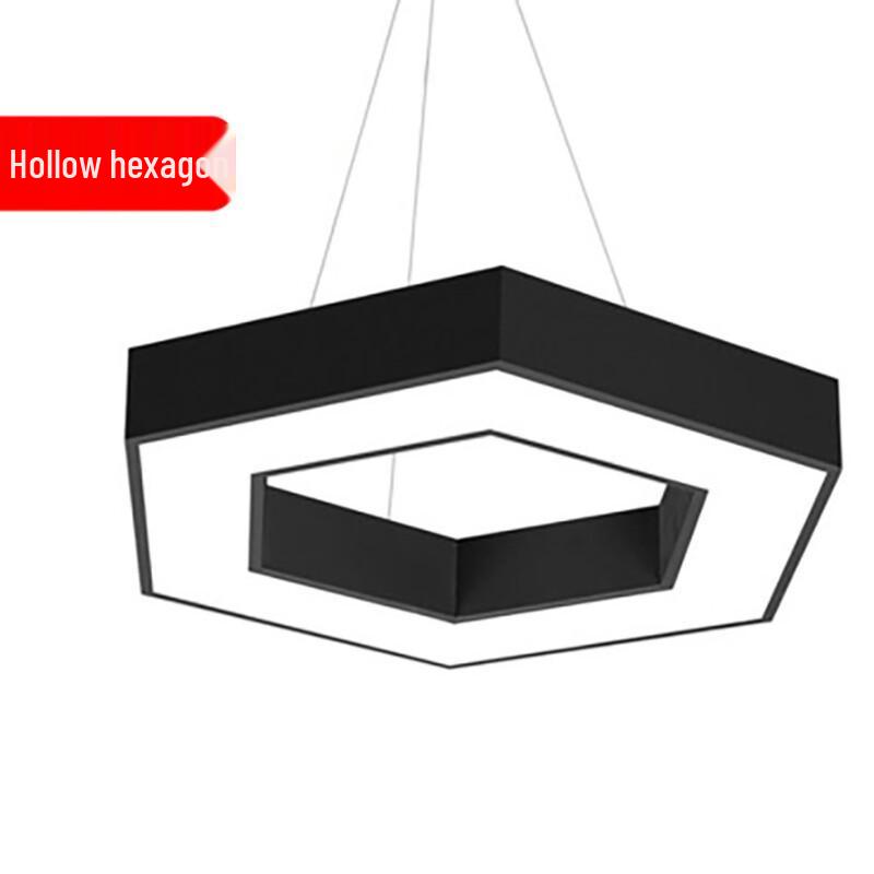 Modern Hexagonal Hollow Office LED Light