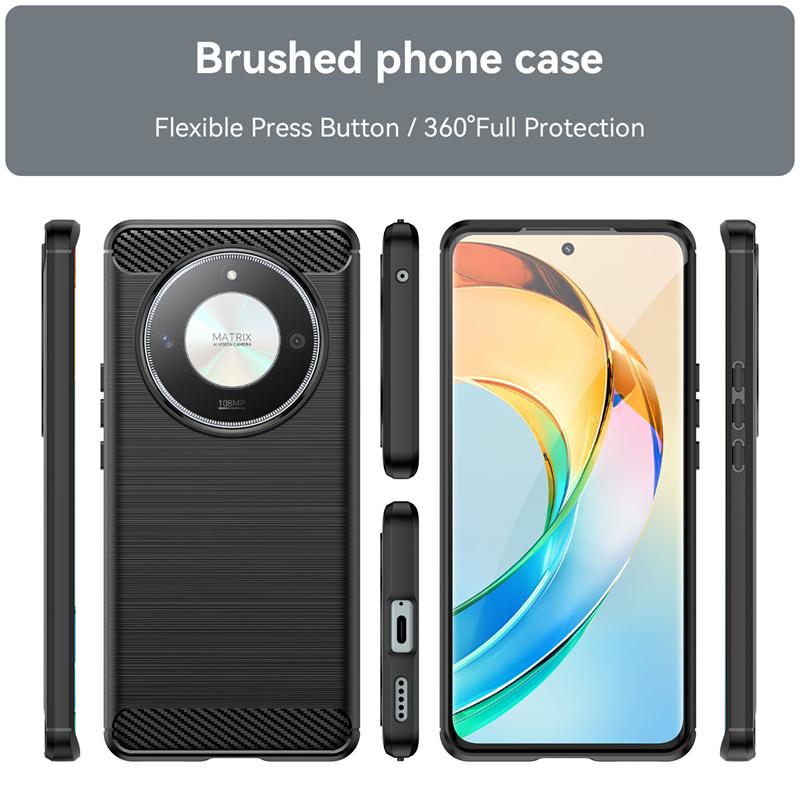For Huawei Honor X9B Case Cover For Honor X9B Capas New Phone Back Shockproof Bumper Soft TPU Carbon Fiber Cover Honor X9B X9 B