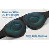 Sleep Mask For Side Sleeper, 100% Light Blocking Upgraded 3D Contoured Cup Eye Mask With Adjustable Strap, Eye Cover, Night Blindfold Eye Mask