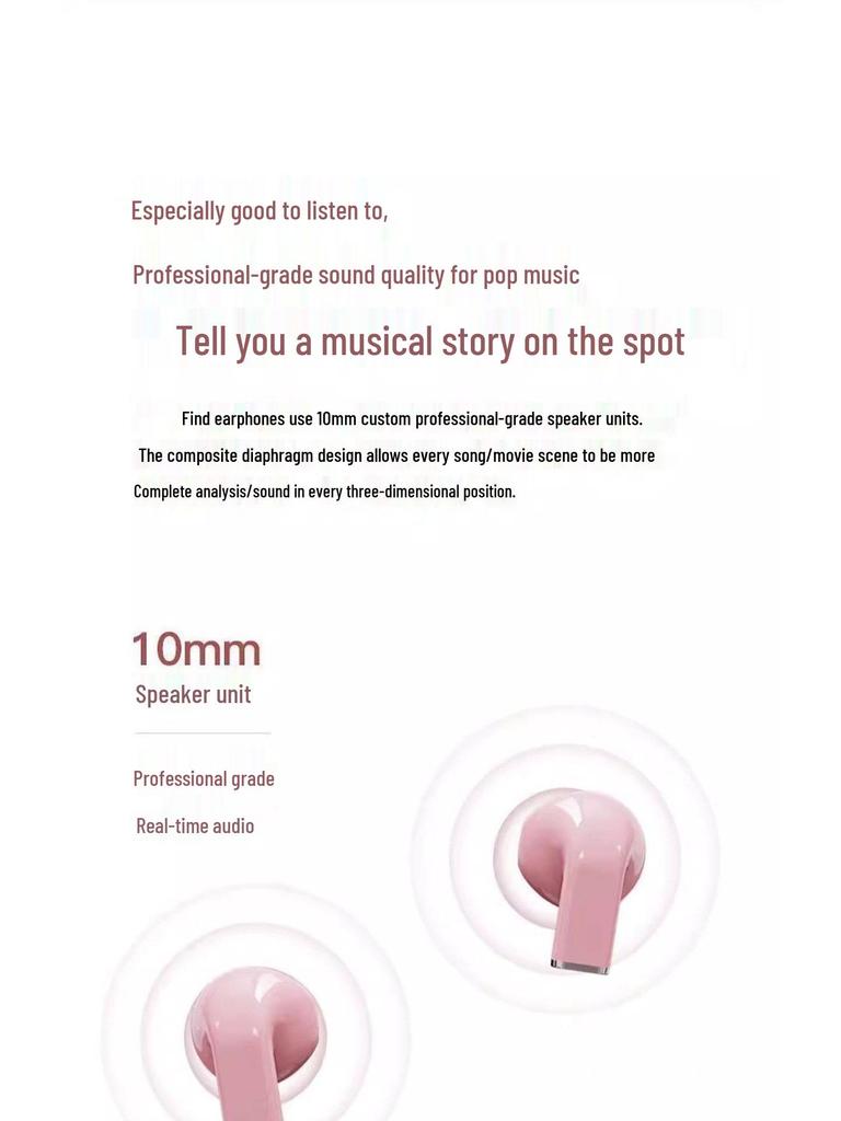 2026 Women's Bluetooth Earphones: Wireless, Semi-in-ear, Ultra-long Battery, Compatible with Apple & Android.