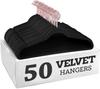 50PCS Velvet Hangers Shirt Clothes Drying Rack Wardrobe Organizer And Storage For Coats Pants Dress Rack Balcony Home Accessory