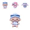 Cute Sanrios Kuromi Melody Cinnamoroll Plush Doll Pendant For Bag And Keychain Decoration