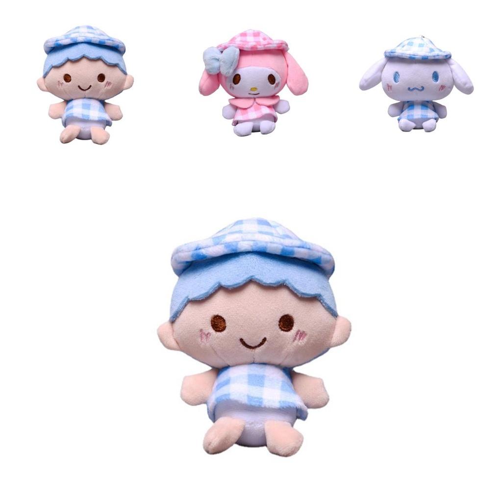 Cute Sanrios Kuromi Melody Cinnamoroll Plush Doll Pendant For Bag And Keychain Decoration