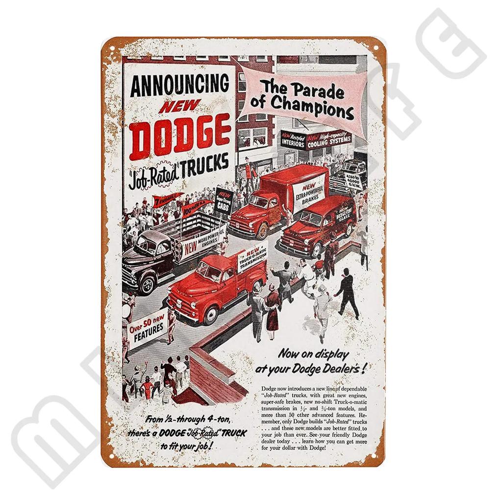 Dodge RAM Nur Parken Metall Blechschilder, Retro Poster für Zuhause Schlafzimmer Garage Bar Club Vintage Wandkunst Dekor