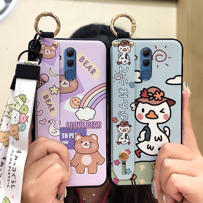 Protective Ring Phone Case For Huawei Mate 20 Lite Dirt-resistant Phone Holder Fashion Design Soft case Back Cover Cute