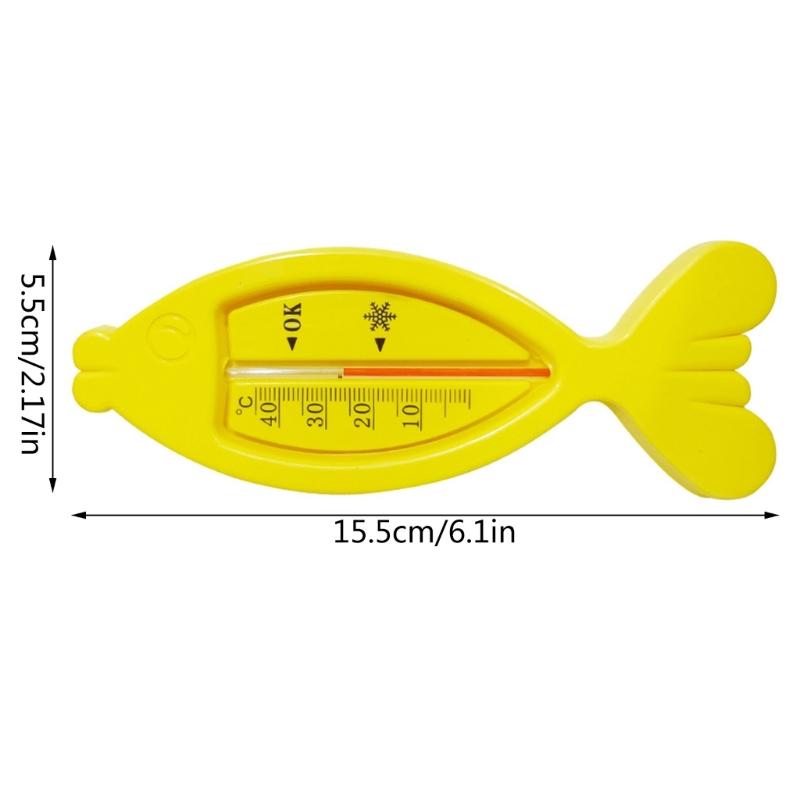Cute Fish Baby Bath Thermometer Instant Read Water Thermometer for Water Temperature Floating Baby Bath Toy