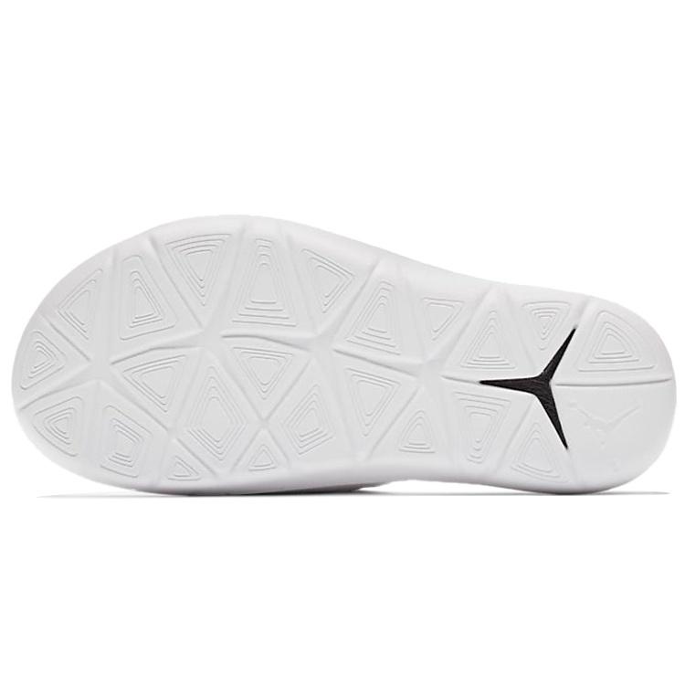 (GS) Air Jordan Hydro 7 V2 Burst Crack Minimalistic Black White Slippers Kids' BQ6291-001
