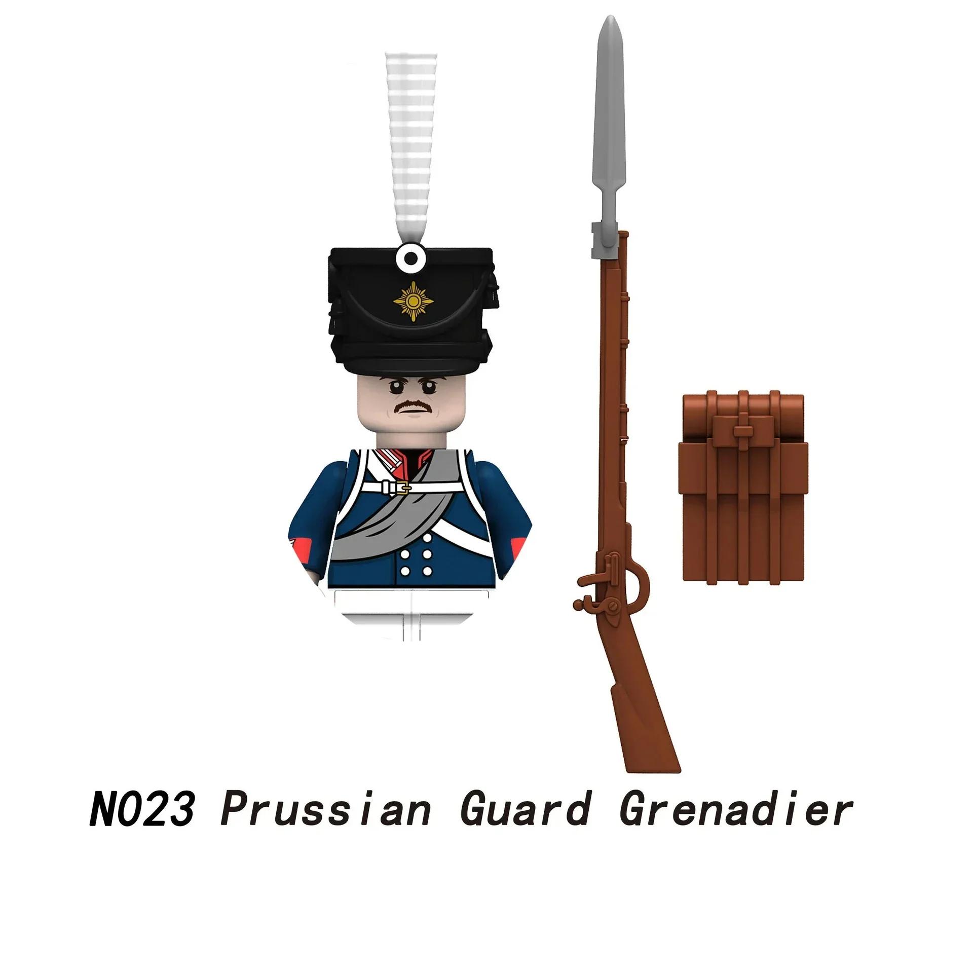 

1 шт./Наполеоновские войны военные солдаты строительные блоки фигурки WW2 французские британские винтовки фузилеров оружие игрушки для детей