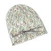 2D Flat Printing Botanical Pattern with Green Leaves Adult Knit Beanie with Style Fits Effortlessly Into Seasonal Wardrobes and Pairs Well with Jacket