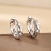 New 925 Silver Shining Zircon Earrings Women's Circle Spiral Star Shaped Earrings Elegant Jewelry Birthday Party Gifts