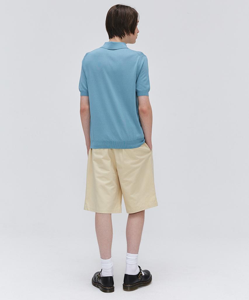 EZIO Soft Collar Half Knit_Peacock