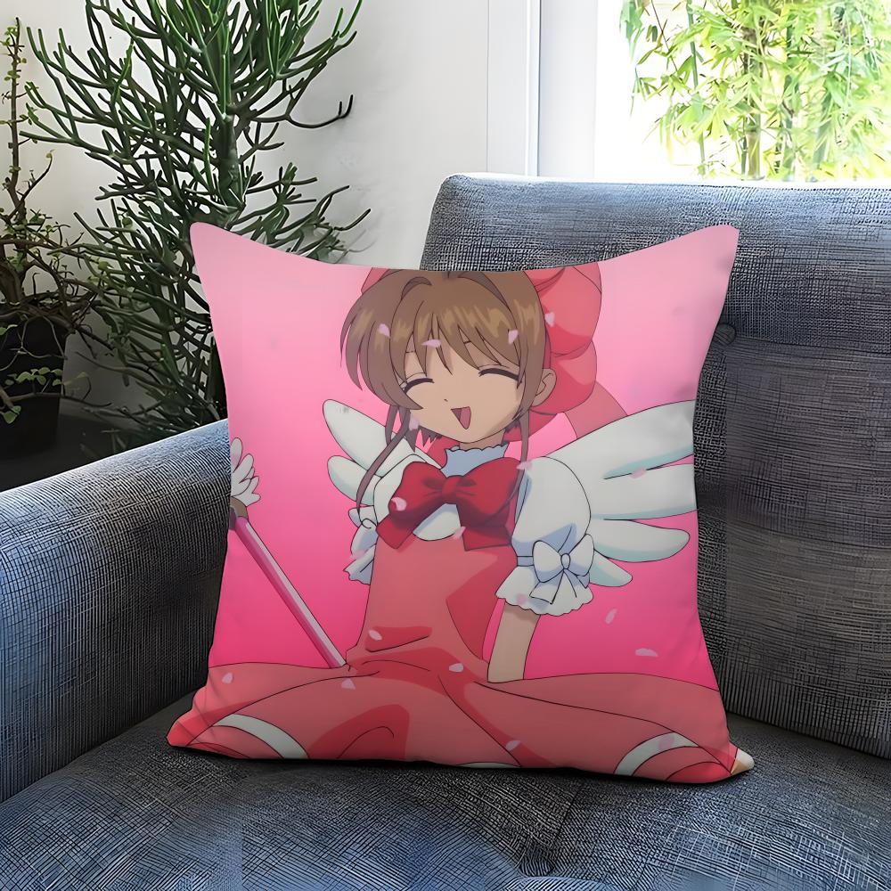 POPULAR C-CCardcaptor SSSakuraS Cushion Cover Comfortable Reversible Pillow Cover Ideal for Car Sofa Bedroom & Beyond