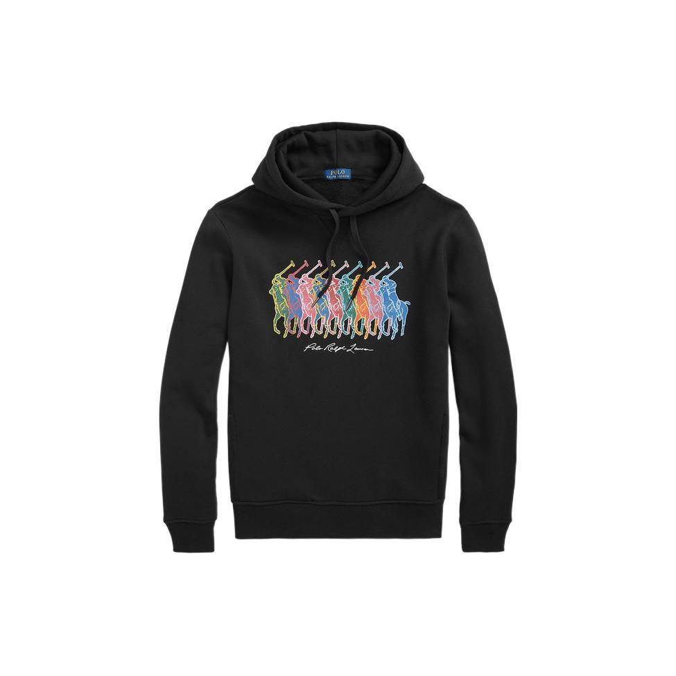 

Polo Ralph Lauren FW22 Solid Color Printed Hoodie Men hoodies Black MNPOKNI16822236 M