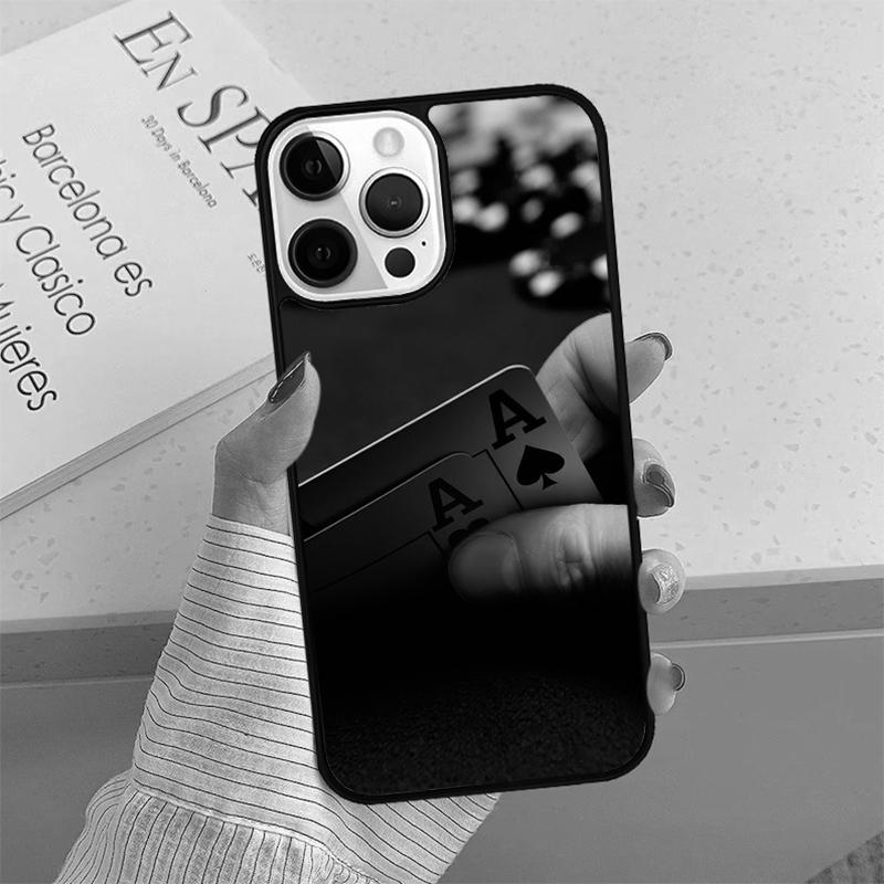 Poker Casino Art Pattern Phone Case Cover For iPhone 17 Air 15 16 16e 14 13 Pro Max Coque 12 11 Pro Max For Apple PLUS Fundas