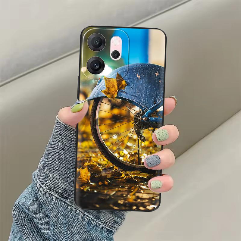 Per OPPO Reno14 F Custodia CPH2743 Cover Morbida in Silicone Gatto Carino Dipinto Protezione Fundas Per OPPO Reno 14F Reno14F Cover Posteriore Borse