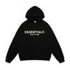 Unisex Streetwear Hoodie With Bold Letter Print Oversized Fit Fleece-Lined Cotton Sweatshirt