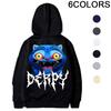 KPOP Print Hoodie Harajuku Punk Men Women Y2k Hoodie Clothes Oversized Goth Sweatshirts for Cool Girls Boys Streetwear Tops