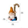 2pcs Resin Dwarf Figurine Multipurpose Decoration Resin Statue Ornament for Indoor Outdoor Garden Yard Decoration Gift