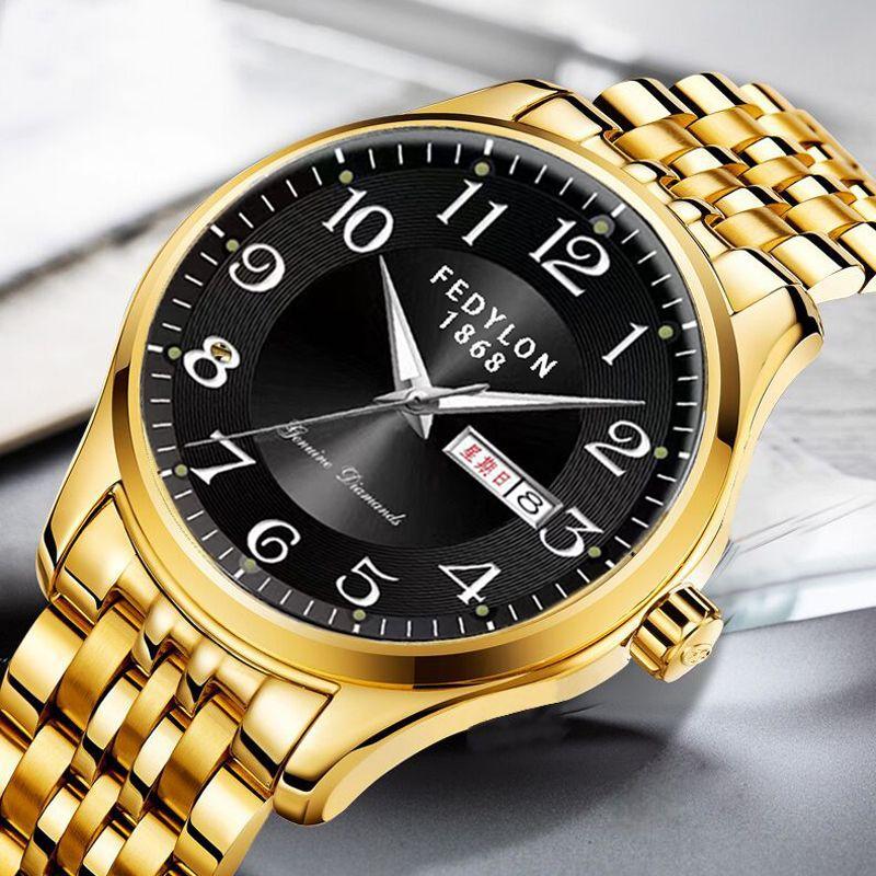 

Мужские светящиеся часы с календарем, большие цифровые, стальной ремень, сплошные, немеханические, модные, деловые часы Minimum