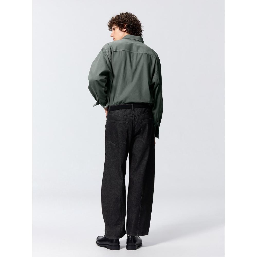 Gu By Uniqlo Barrel Leg Jeans  Standard Length 69.5 73.5 Cm 