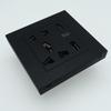 5-hole Universal Socket with USB + Type-c Charging Ports and Switch 86-type Glass Panel Embedded Wall Socket