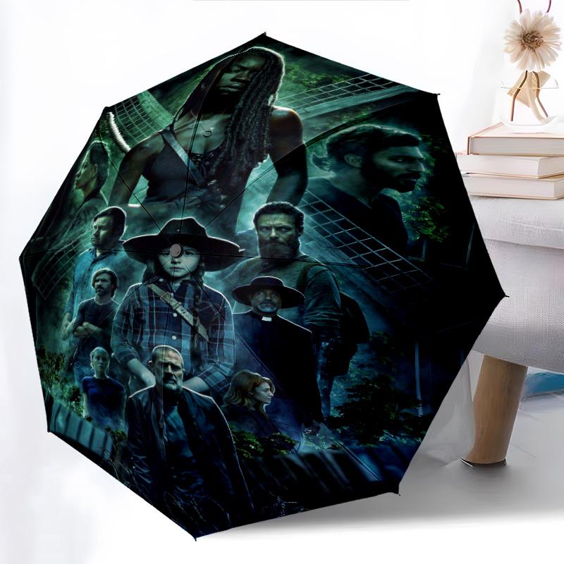 Supernatural Shadows: Mystery Unveiled Folding Umbrella Suitable for All Seasons Portable Light Sun Umbrella Umbrella