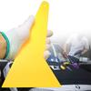 Car Window Film Squeegee Yellow Thick Plastic Triangle Tip Scraper for Vinyl Wrap Sticker Auto Window Tint Film Install Tool