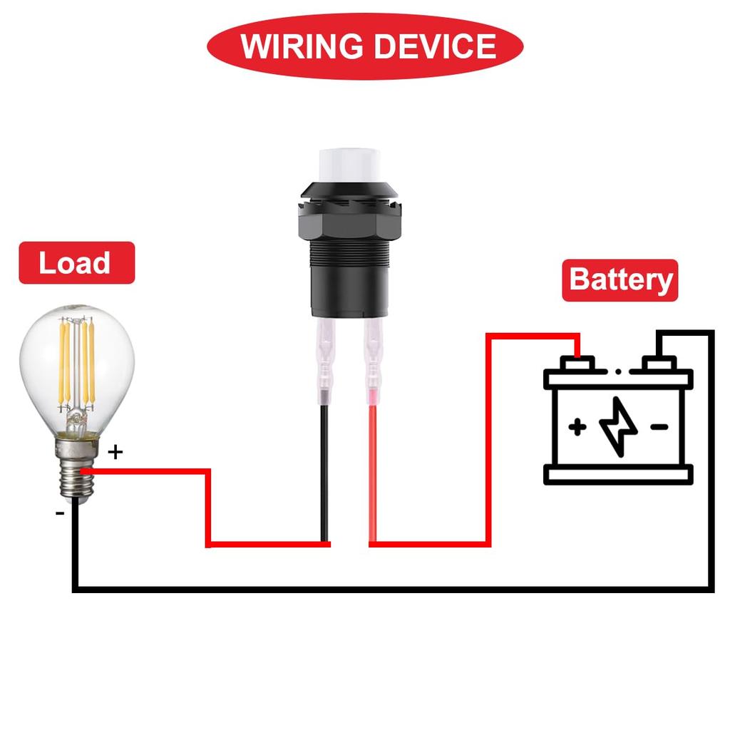 MKBKLLJY 12Pcs White Mini Self Lock On Switch AC 250V 1.5A 125V 3A 2Pin