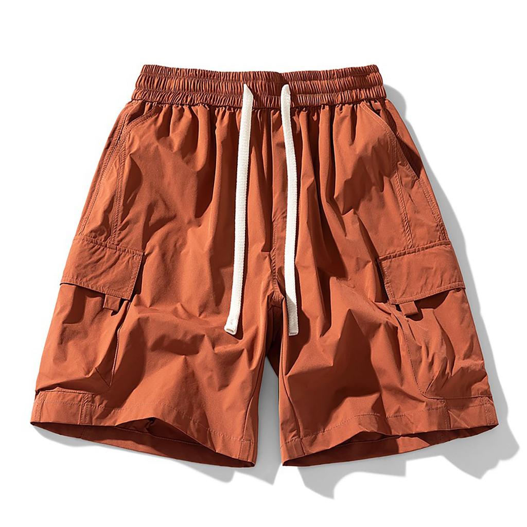 Letní pánské kamuflážní šortky s digitálním potiskem, flexibilní elastické sportovní šortky