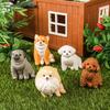 Oenux Gårdsmodell Gris Høne Kanin Shiba Inu Geit Actionfigurer Fjærfe Dyr Figur PVC Miniatyr Hjemmedekor Nydelig Leketøy for Barn