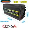 4000W Dual USB Solar Power Inverter 12V To 220V Car Power Inverter Charger Converter Adapter Modified Sine Wave Transformer Kit