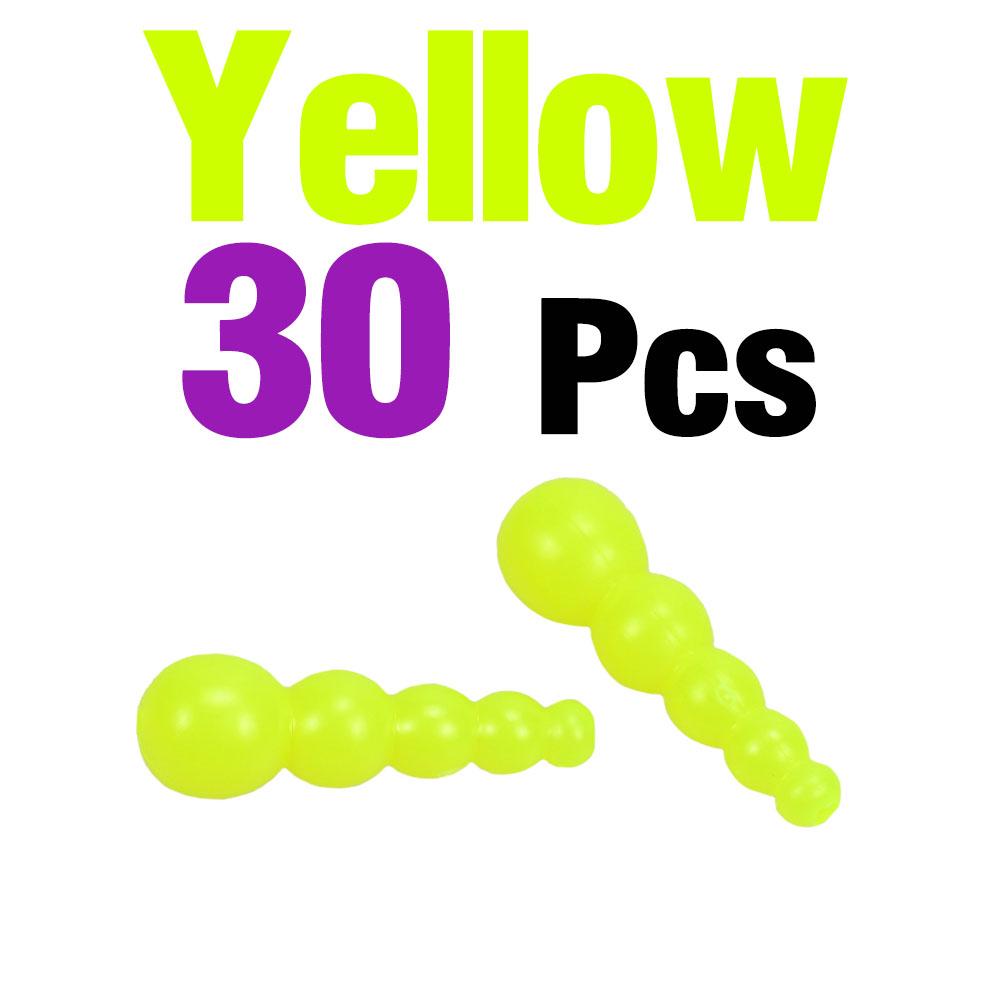 30Pcs Fishing Beads Lures Tackle Kit Inline Spinner Rig for Trout Walleye Perch Lure Making Supplies Fishing Accessories